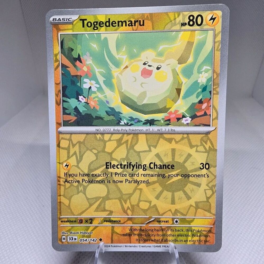 Togedemaru reverse holo 54 stellar Crown pokemon